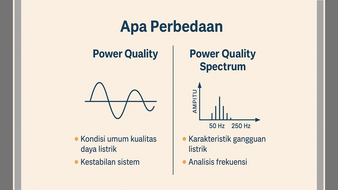 Apa Perbedaan Power Quality dan Power Quality Spectrum?